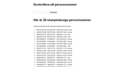 Desktop Screenshot of personnummer.info