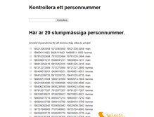 Tablet Screenshot of personnummer.info